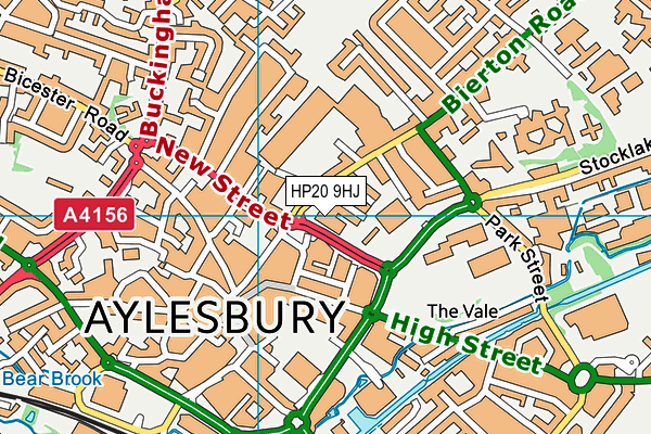 HP20 9HJ map - OS VectorMap District (Ordnance Survey)