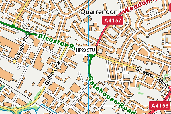 HP20 9TU map - OS VectorMap District (Ordnance Survey)