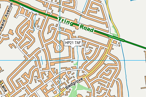 HP21 7AF map - OS VectorMap District (Ordnance Survey)