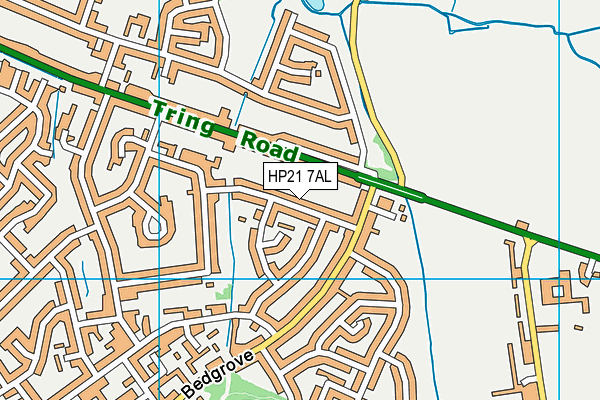 HP21 7AL map - OS VectorMap District (Ordnance Survey)