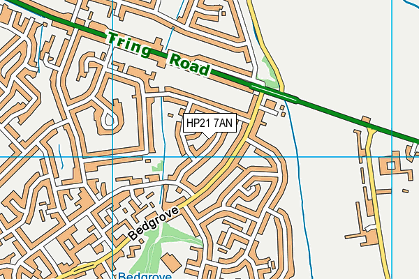 HP21 7AN map - OS VectorMap District (Ordnance Survey)