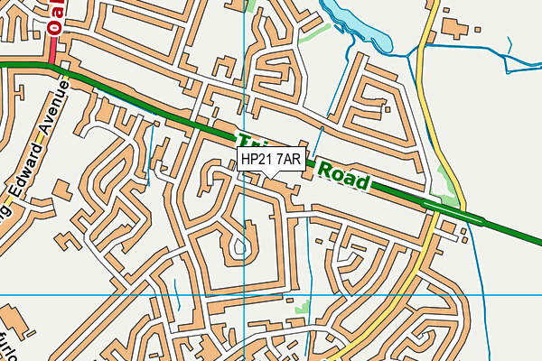 HP21 7AR map - OS VectorMap District (Ordnance Survey)