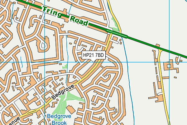 HP21 7BD map - OS VectorMap District (Ordnance Survey)