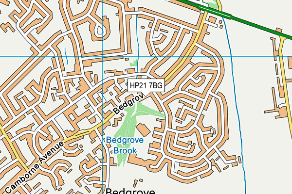 HP21 7BG map - OS VectorMap District (Ordnance Survey)