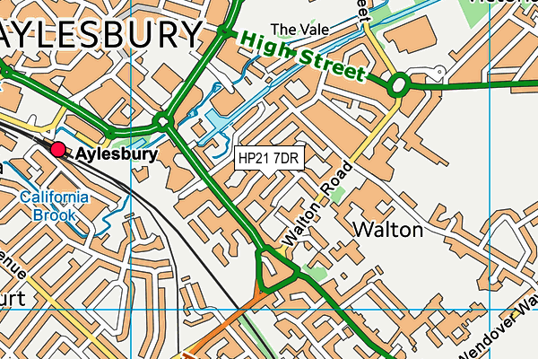 HP21 7DR map - OS VectorMap District (Ordnance Survey)