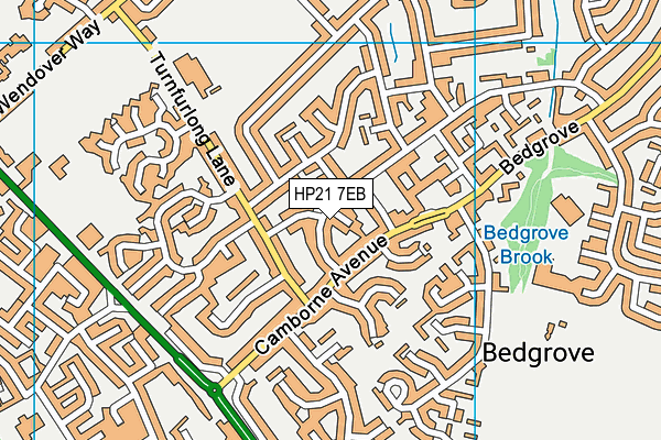 HP21 7EB map - OS VectorMap District (Ordnance Survey)