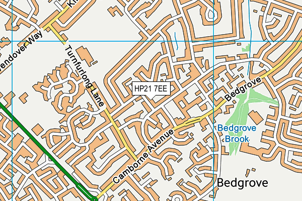 HP21 7EE map - OS VectorMap District (Ordnance Survey)