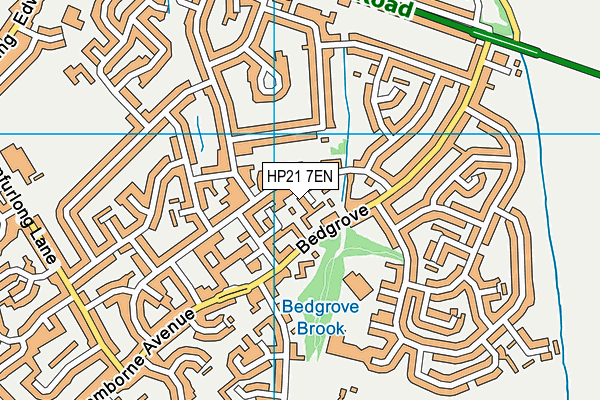 HP21 7EN map - OS VectorMap District (Ordnance Survey)