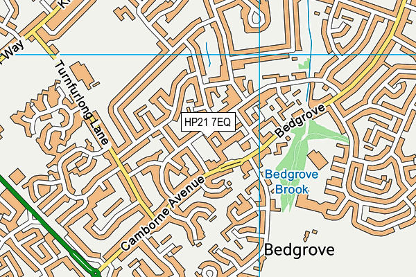 HP21 7EQ map - OS VectorMap District (Ordnance Survey)