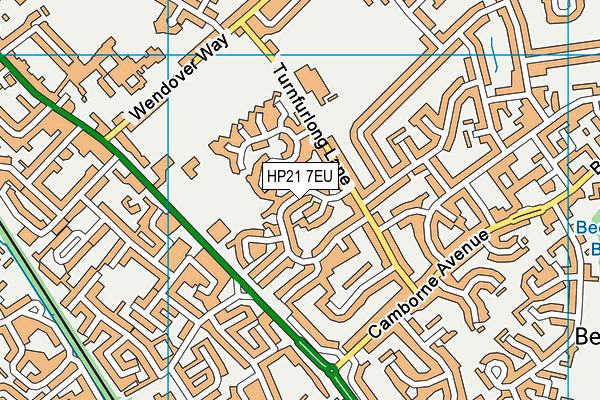 HP21 7EU map - OS VectorMap District (Ordnance Survey)