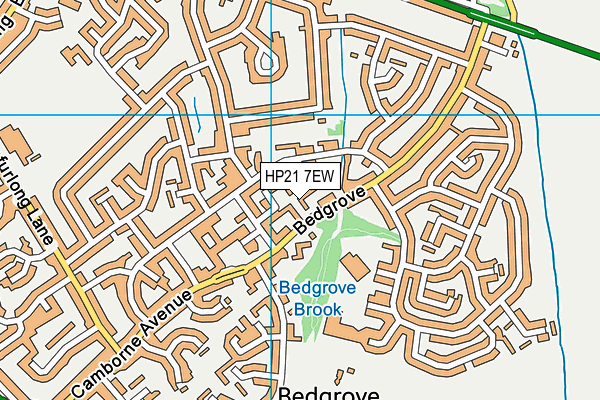 HP21 7EW map - OS VectorMap District (Ordnance Survey)