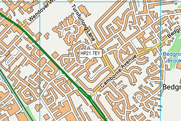 HP21 7EY map - OS VectorMap District (Ordnance Survey)