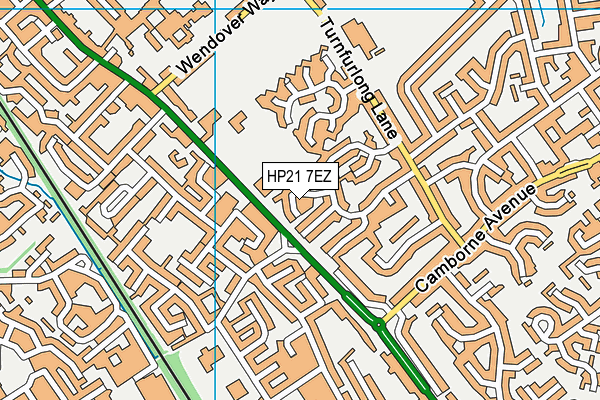 HP21 7EZ map - OS VectorMap District (Ordnance Survey)