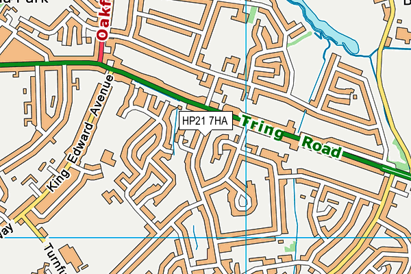 HP21 7HA map - OS VectorMap District (Ordnance Survey)