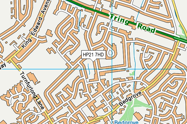 HP21 7HD map - OS VectorMap District (Ordnance Survey)