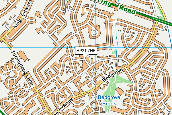 HP21 7HE map - OS VectorMap District (Ordnance Survey)