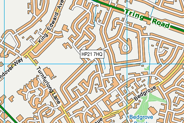 HP21 7HQ map - OS VectorMap District (Ordnance Survey)