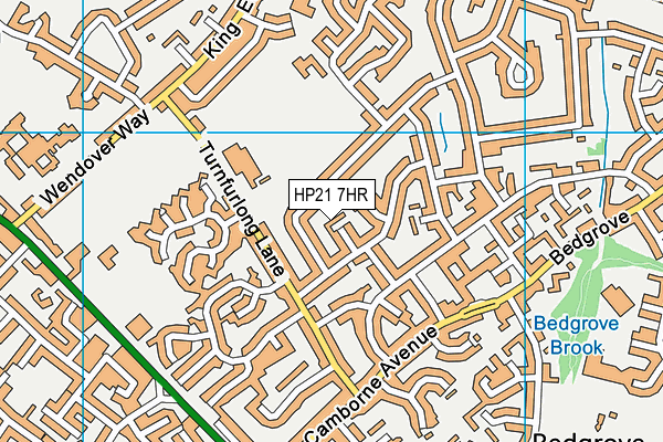 HP21 7HR map - OS VectorMap District (Ordnance Survey)