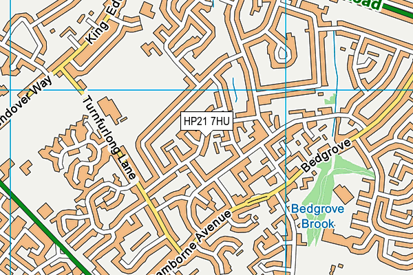 HP21 7HU map - OS VectorMap District (Ordnance Survey)