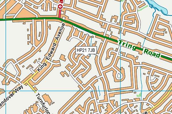 HP21 7JB map - OS VectorMap District (Ordnance Survey)