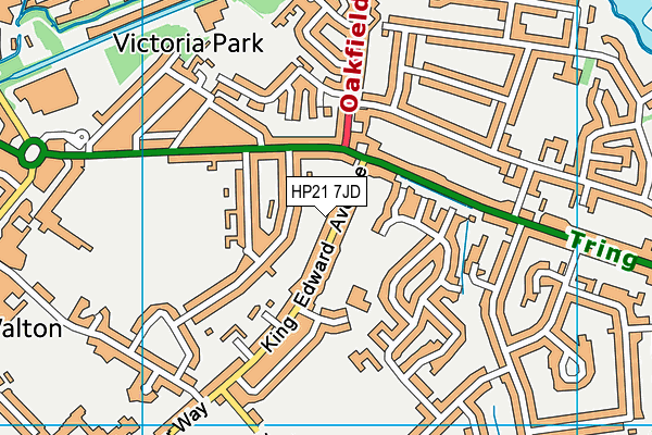 HP21 7JD map - OS VectorMap District (Ordnance Survey)