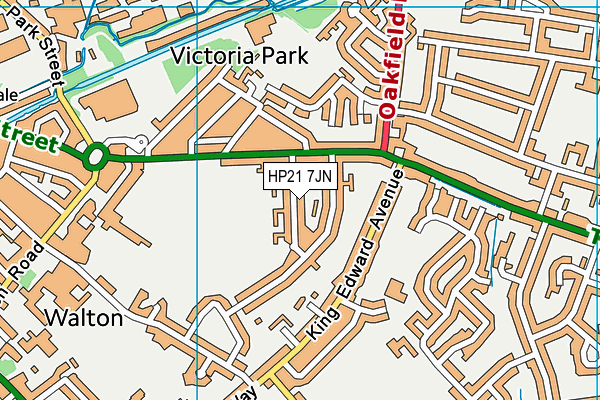 HP21 7JN map - OS VectorMap District (Ordnance Survey)