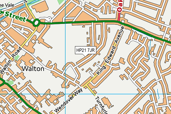 HP21 7JR map - OS VectorMap District (Ordnance Survey)