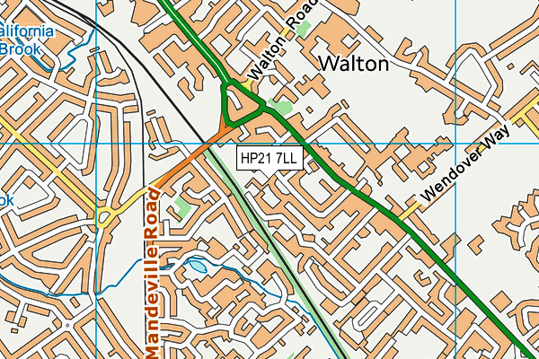 HP21 7LL map - OS VectorMap District (Ordnance Survey)