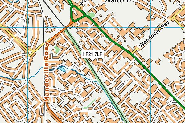 HP21 7LP map - OS VectorMap District (Ordnance Survey)