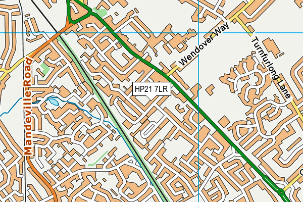 HP21 7LR map - OS VectorMap District (Ordnance Survey)