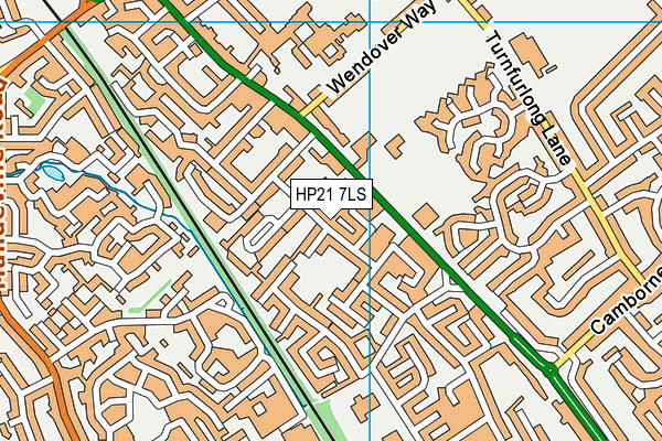 HP21 7LS map - OS VectorMap District (Ordnance Survey)