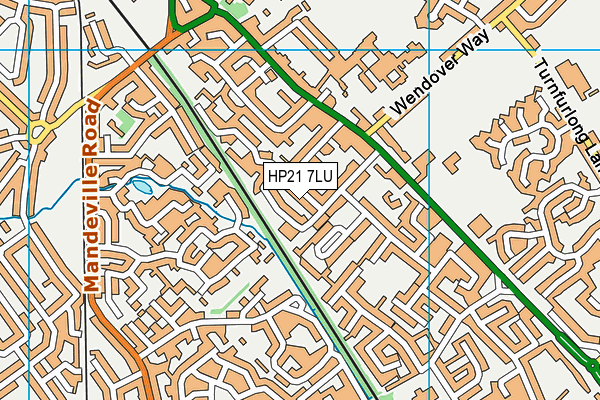 HP21 7LU map - OS VectorMap District (Ordnance Survey)