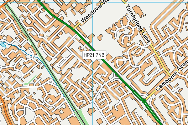 HP21 7NB map - OS VectorMap District (Ordnance Survey)