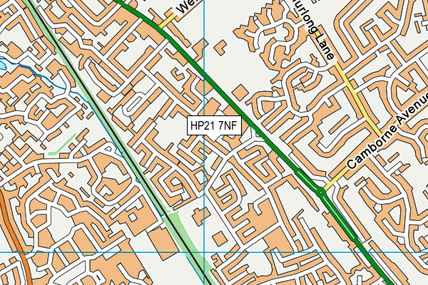 HP21 7NF map - OS VectorMap District (Ordnance Survey)