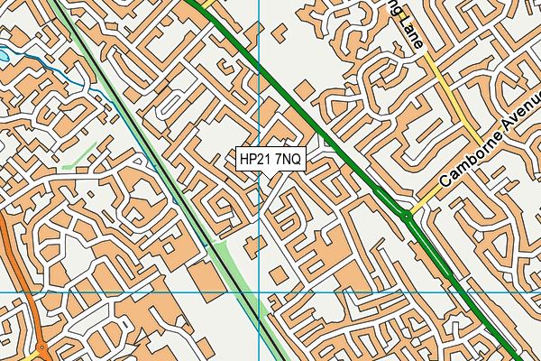 HP21 7NQ map - OS VectorMap District (Ordnance Survey)