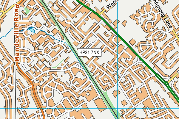 HP21 7NX map - OS VectorMap District (Ordnance Survey)