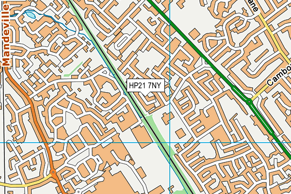 HP21 7NY map - OS VectorMap District (Ordnance Survey)