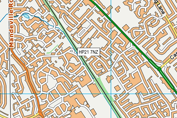 HP21 7NZ map - OS VectorMap District (Ordnance Survey)