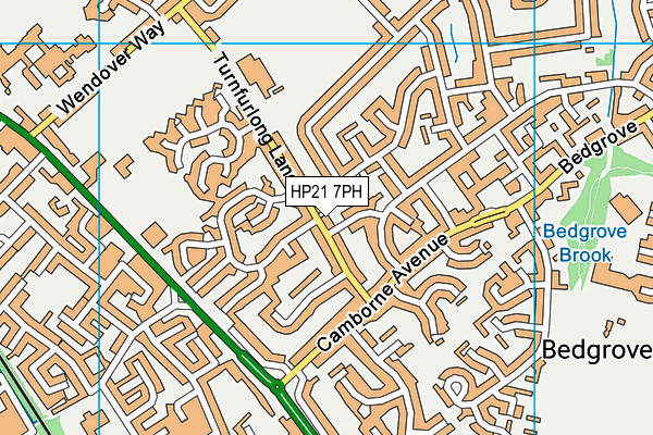 HP21 7PH map - OS VectorMap District (Ordnance Survey)