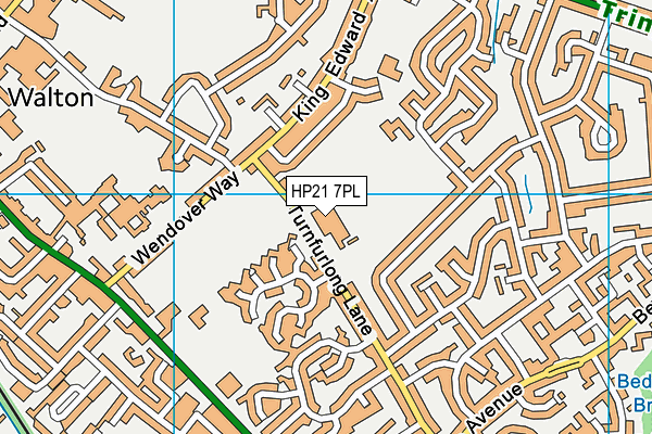 HP21 7PL map - OS VectorMap District (Ordnance Survey)