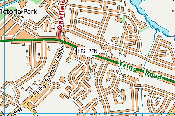 HP21 7PN map - OS VectorMap District (Ordnance Survey)