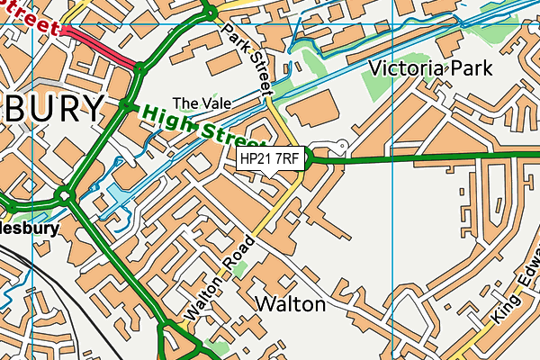 HP21 7RF map - OS VectorMap District (Ordnance Survey)