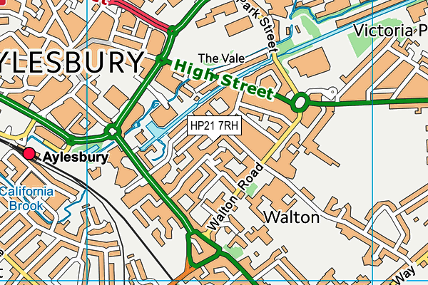 HP21 7RH map - OS VectorMap District (Ordnance Survey)