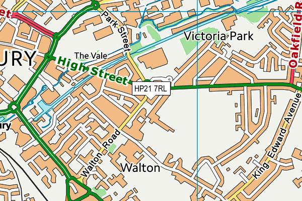 HP21 7RL map - OS VectorMap District (Ordnance Survey)