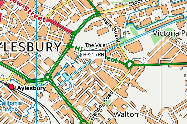 HP21 7RN map - OS VectorMap District (Ordnance Survey)