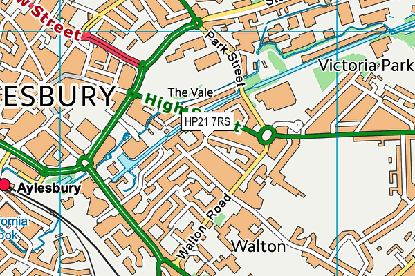 HP21 7RS map - OS VectorMap District (Ordnance Survey)