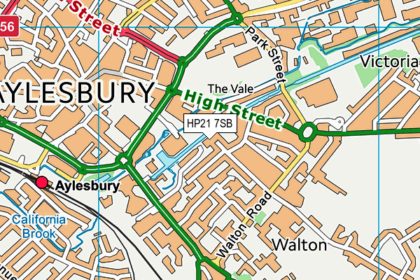 HP21 7SB map - OS VectorMap District (Ordnance Survey)