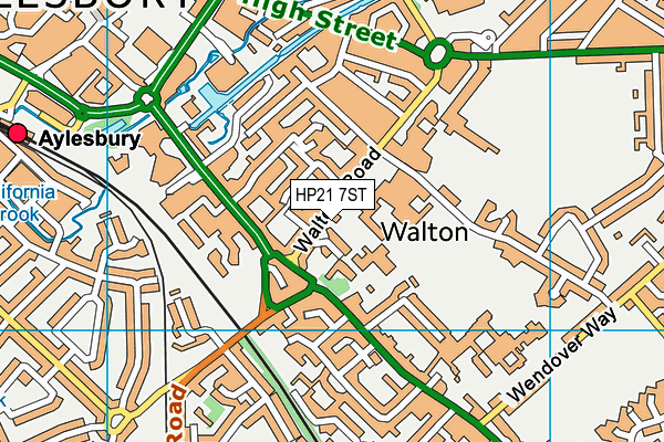 HP21 7ST map - OS VectorMap District (Ordnance Survey)