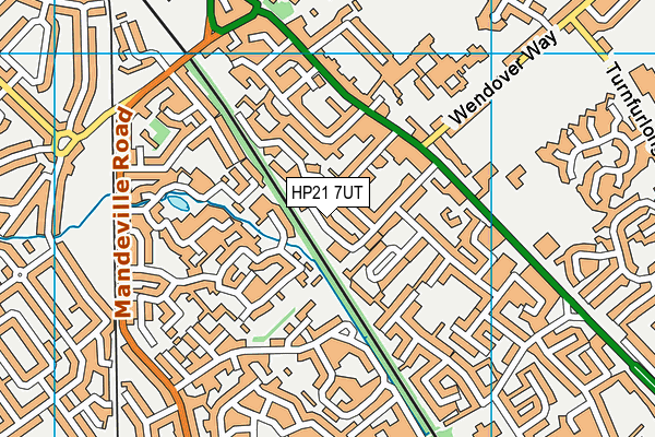 HP21 7UT map - OS VectorMap District (Ordnance Survey)