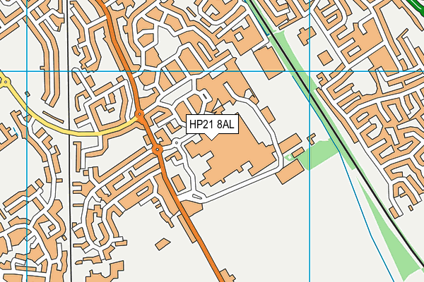 HP21 8AL map - OS VectorMap District (Ordnance Survey)